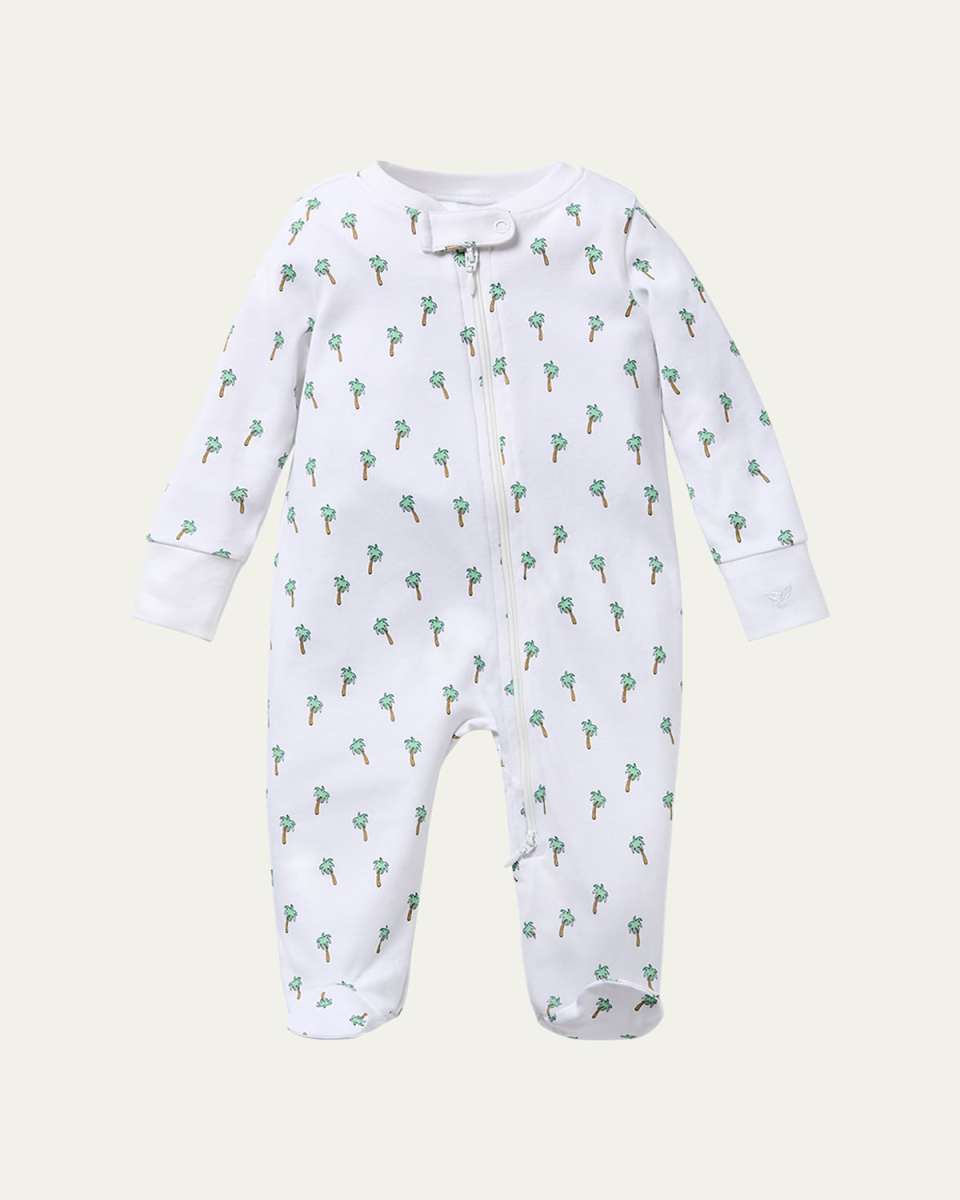 Boy's Palmier Printed Footie, Size Newborn-9